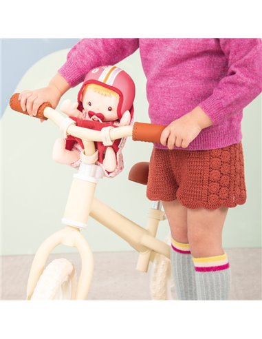 Poupée en tissu et siège vélo Lena - Lilliputiens