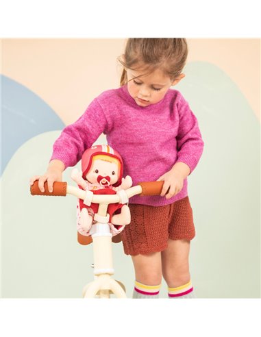 Poupée en tissu et siège vélo Lena - Lilliputiens
