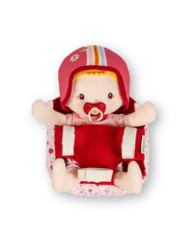 Poupée en tissu et siège vélo Lena - Lilliputiens