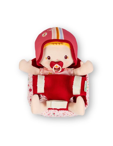Poupée en tissu et siège vélo Lena - Lilliputiens
