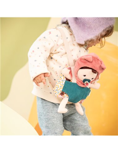 Poupée en tissu et porte bébé Jeanne - Lilliputiens