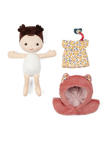 Poupée en tissu et porte bébé Jeanne - Lilliputiens