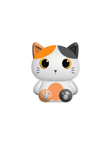 Gomme XL chat blanc et orange - itotal
