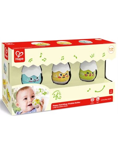 Set de 3 hochets poussins - hape