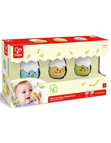 Set de 3 hochets poussins - hape
