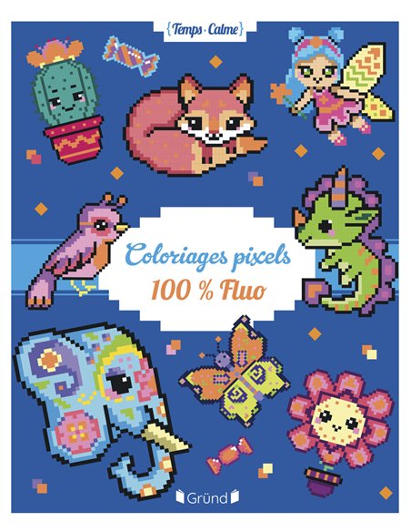 Coloriages pixels 100% fluo - grund