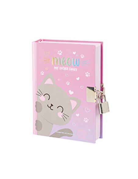 JOURNAL INTIME AVEC CADENAS - MY SECRET DIARY - KITTY - legami