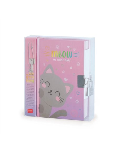 JOURNAL INTIME AVEC CADENAS - MY SECRET DIARY - KITTY - legami