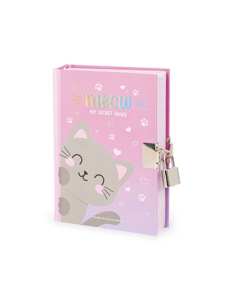 JOURNAL INTIME AVEC CADENAS - MY SECRET DIARY - KITTY - legami