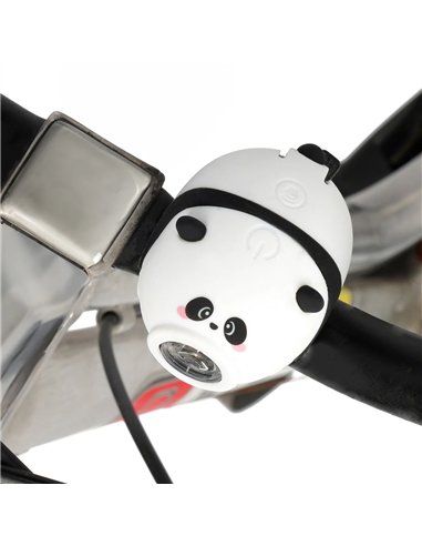 Phare Avant pour Vélo Rechargeable avec Sonnette - Panda -  legami