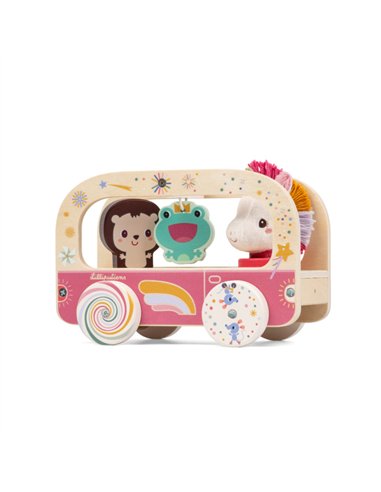 Bus en bois magique Lena la licorne - Lilliputiens