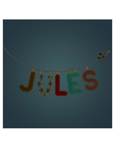 Lettre S en tissu phosphorescente - Lilliputiens