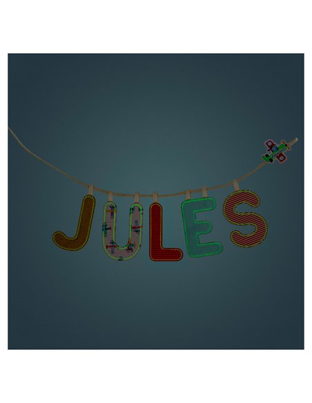 Lettre S en tissu phosphorescente - Lilliputiens