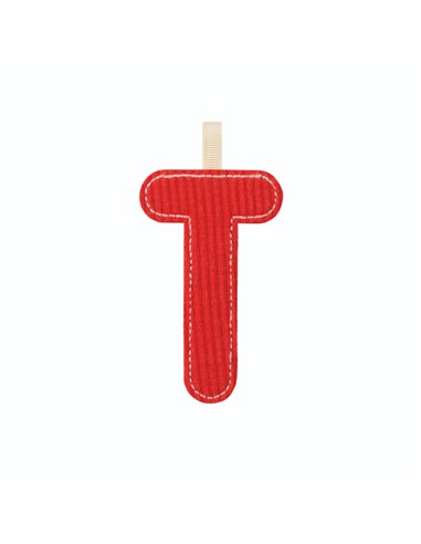 Lettre T en tissu réversible phosphorescente - lilliputiens