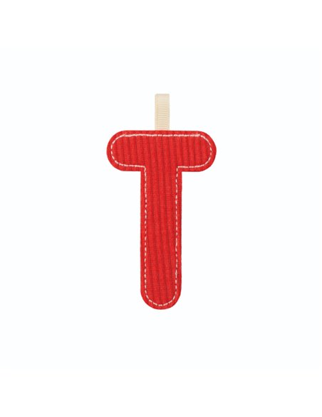 Lettre T en tissu réversible phosphorescente - lilliputiens