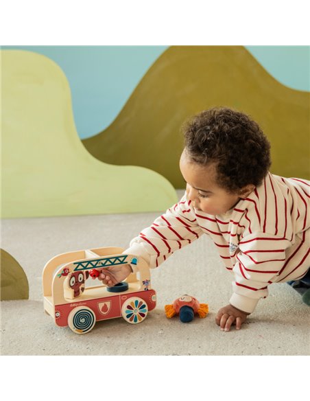Camion de pompier en bois Jack le lion - Lilliputiens