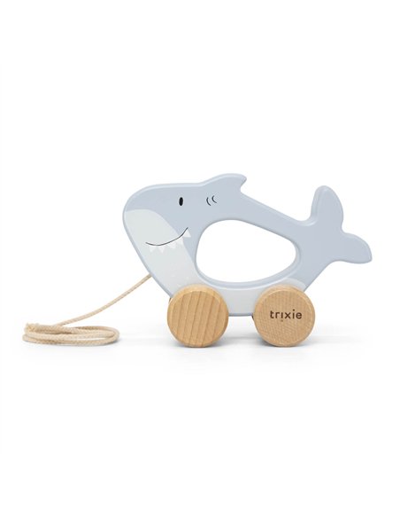 Jouet à tirer en bois - Mr. Shark - Trixie