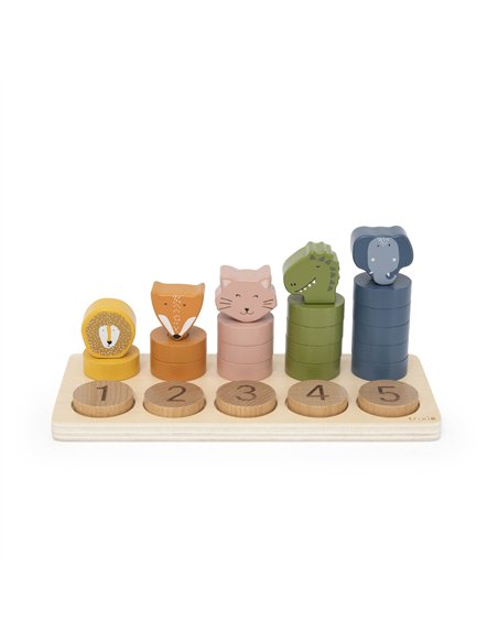 Puzzle à chiffres 1-5 en bois - Trixie
