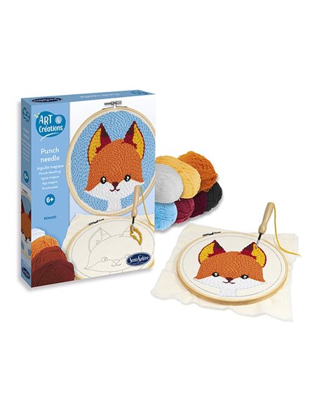 ART & CREATIONS - PUNCH NEEDLE - RENARD - Sentosphère