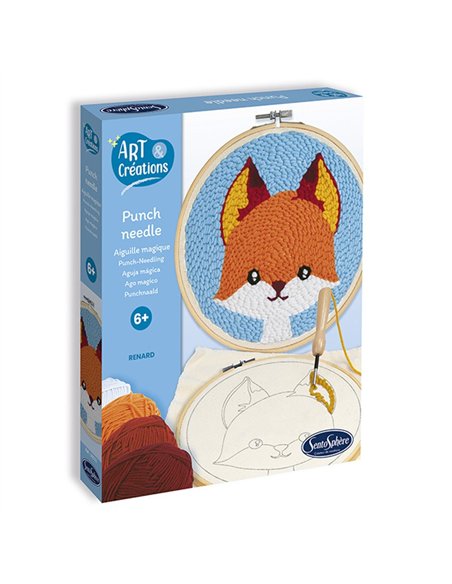 ART & CREATIONS - PUNCH NEEDLE - RENARD - Sentosphère