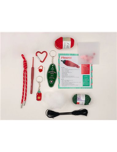 Kit DIY Crochet Bag Charms - Lucky Pepper - la petite épicerie