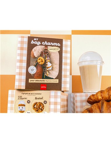 Kit DIY Crochet Bag Charms - Coffee Time - la petite épicerie