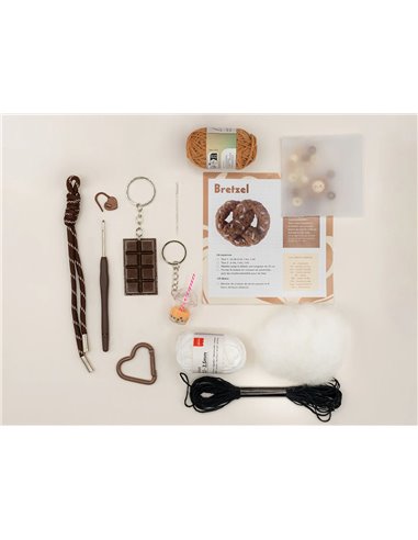 Kit DIY Crochet Bag Charms - Coffee Time - la petite épicerie