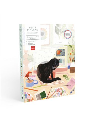 Coffret peinture au numéro - La Pause Du Chat - la petite épicerie