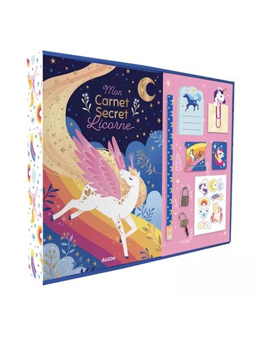 Ma papeterie créative - Mon coffret secret licornes - Auzou