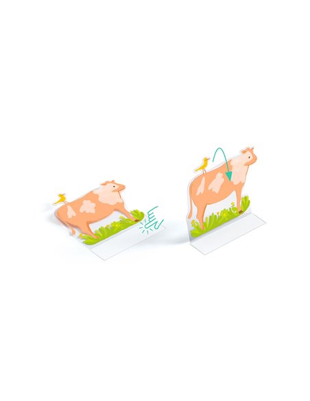 CREER AVEC DES STICKERS - Stickers à relever - À la ferme - djeco