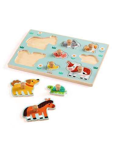 PUZZLE GROS BOUTONS -  Dog'n'Co - djeco