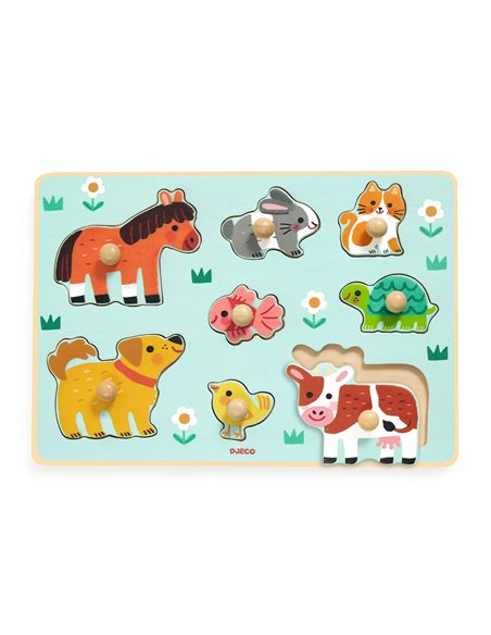 PUZZLE GROS BOUTONS -  Dog'n'Co - djeco