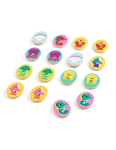 JEU EDUCATIF BOIS - Ludo Sea - 4 jeux - djeco