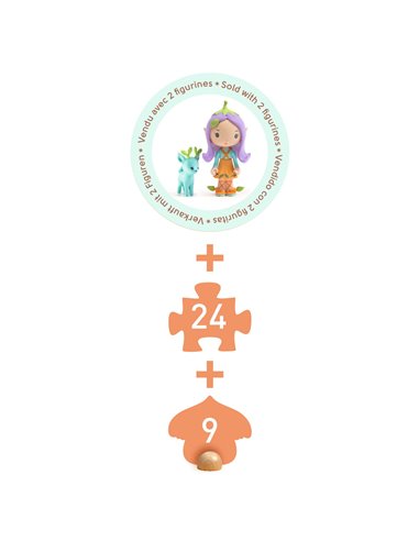 TINYLY - FIGURINE - Puzzl'Up Lily - 33pcs - djeco
