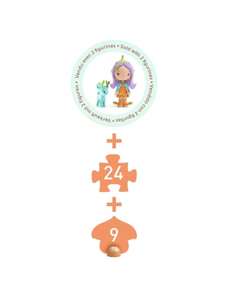 TINYLY - FIGURINE - Puzzl'Up Lily - 33pcs - djeco
