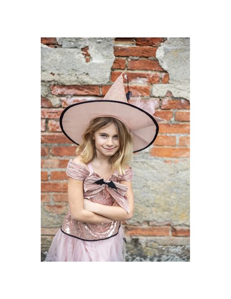 Robe de sorcière glamour avec chapeau, TAILLE US 5-6 ans - great pretenders