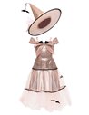 Robe de sorcière glamour avec chapeau, TAILLE US 5-6 ans - great pretenders