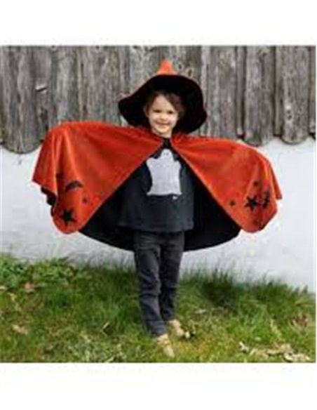 Cape et chapeau "Magicien de l'automne" taille 4-6 ans - great pretenders