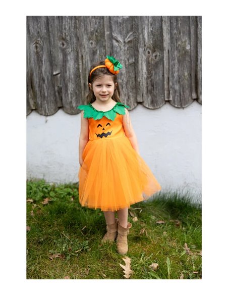 Robe de princesse citrouille avec coiffe taille 3-4 ans - great pretenders