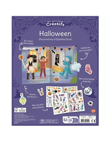 Mes 500 autocollants créatifs - Halloween - auzou