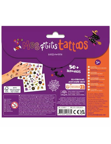 Mes p'tits tattoos - Halloween - auzou