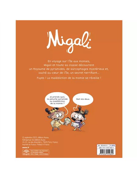 Migali - Tome 8 - L'île aux momies - auzou