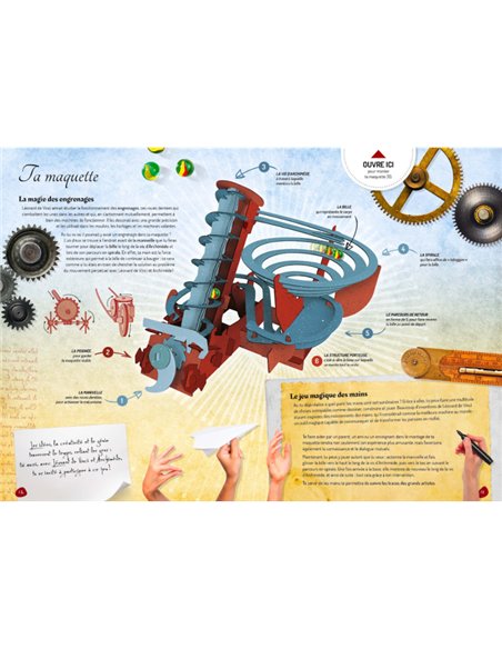 Les machines de Léonard De Vinci. Sur les traches de Archimède - sassi