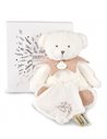 DOUDOU 25 ANS - OURS ROSE Pantin avec doudou mouchoir