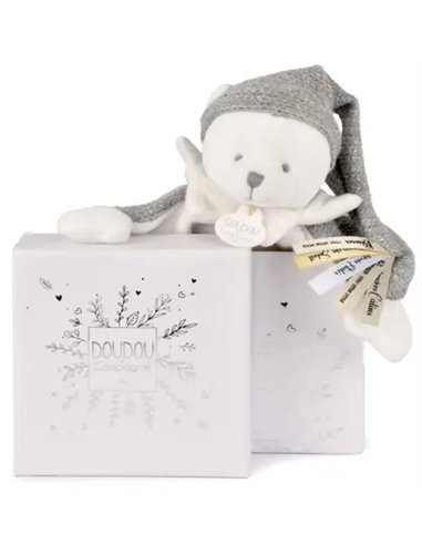 DOUDOU 25 ANS - OURS ARGENT Doudou cape