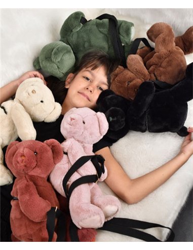 Sac bandouliere - Ours en peluche terracotta - 30 cm