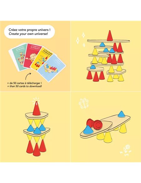 Jouet de construction éducatif en bois - Piks® Medium Kit - Oppi