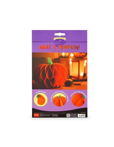 Citrouille d'Halloween Pliable en Papier - What a Pumpkin! - legami