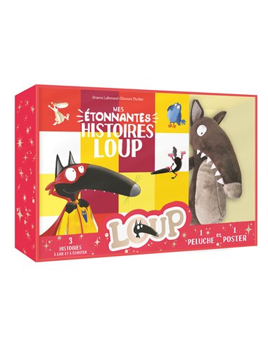 COFFRET PELUCHE HISTOIRES LOUP - auzou
