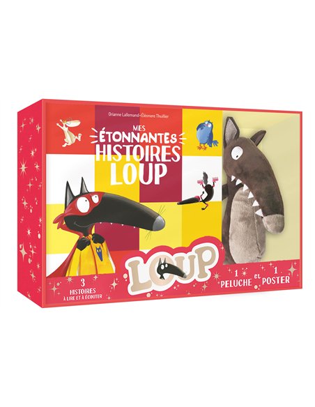 COFFRET PELUCHE HISTOIRES LOUP - auzou